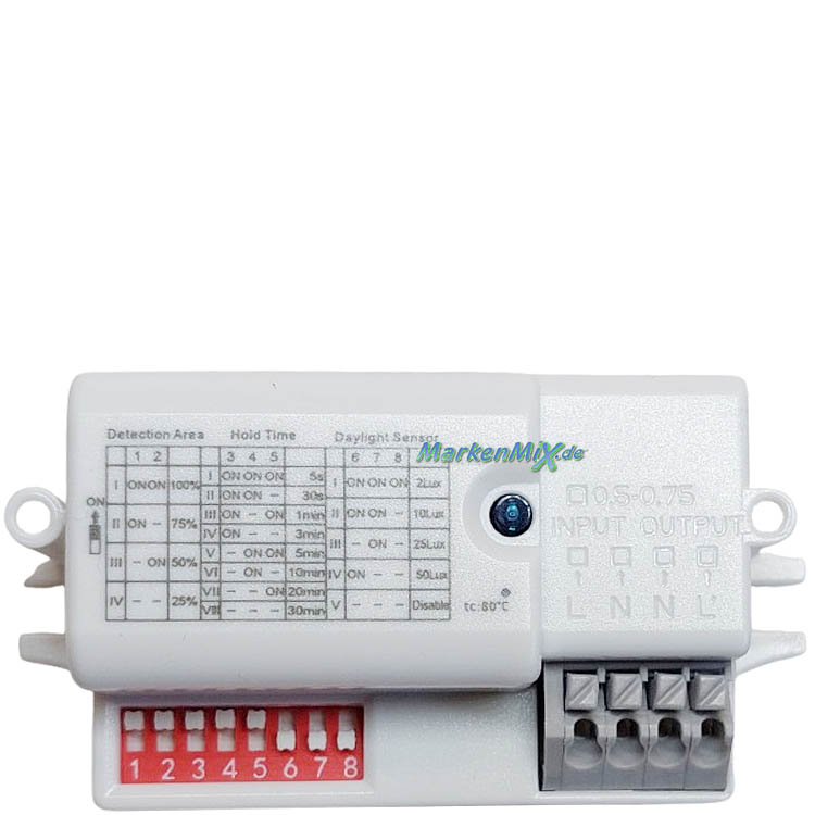 RL Reality Ersatz-Bewegungsmelder merrytek MC090S-E Bewegungssensor für LED-Serie Loody für Deckenleuchte R64901102