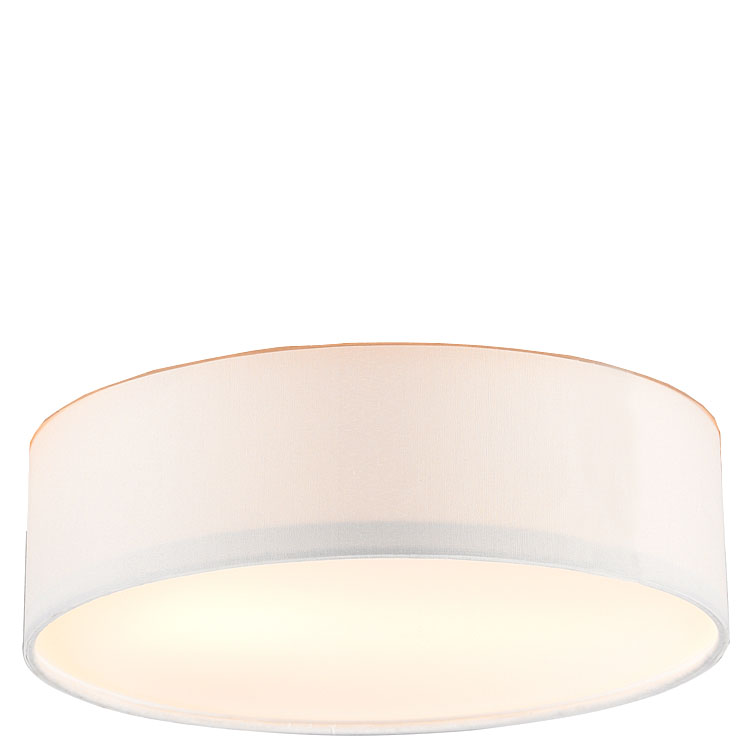 Trio Leuchten Stoffschirm S61152-01 weiß Ø 28cm x H 10cm für Holz-Deckenleuchte Seasons 611500201 Ersatzschirm Ersatzteil Trio-Lighting Arnsberg 4017807526158 Textilschirm