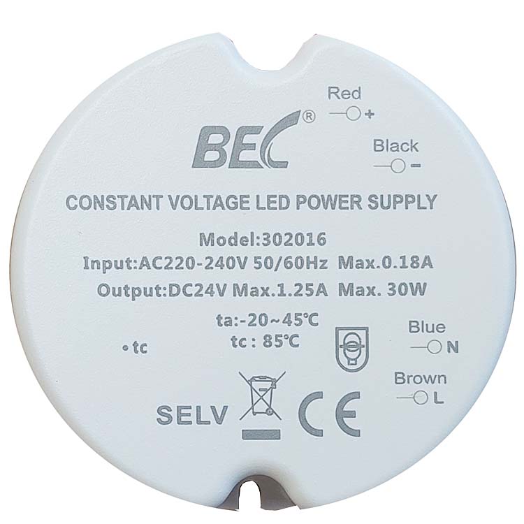 RL Reality-Leuchten Ersatz-LED-Driver BEC 302016 Rundtrafo für Deckenleuchte Arco 30W Netzteil LED-Treiber für R65091432 Ersatzteil  Reality-RL-Trio-Lighting Arnsberg  4017807619454