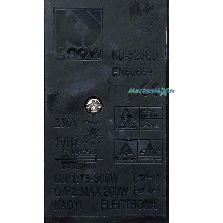 Trio Leuchten Ersatz-Dimmer Kaoyi KD-528GD zu Halogen-Deckenfluter 4331021-07 / 4331021-08 / 4331021-47 / 4332021-87 / 4336021-08 / 4336021-42 / 4336021-47