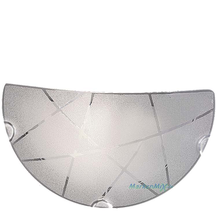 Trio Ersatzglas für Wandleuchte Sandrina 201200100 Glascheibe mit Kristalleffekt 4017807406887 4017807398632