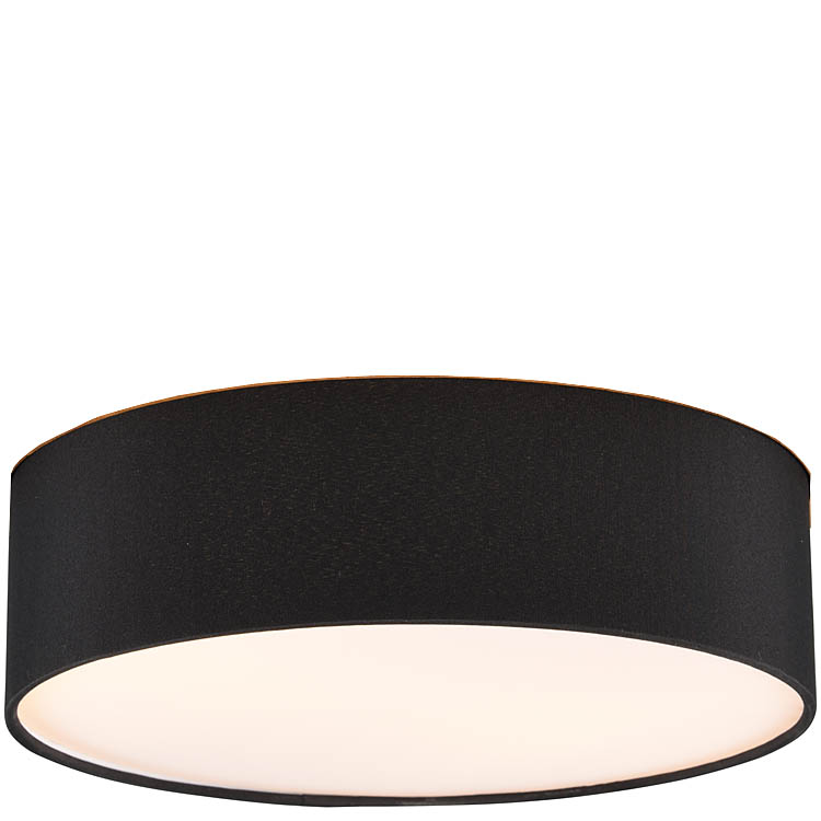 Trio Leuchten Stoffschirm S61152-02 schwarz Ø 28cm x H 10cm für Holz-Deckenleuchte Seasons 611500202 Ersatzschirm Ersatzteil Trio-Lighting Arnsberg 4017807526165 Textilschirm