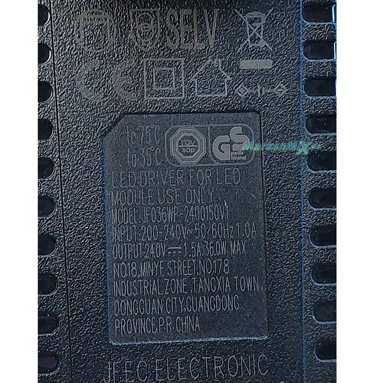 RL Reality Stecker-Netzteil 36W Driver JFEC JF036WP-2400150V1 Stehleuchte Palermo R45741107 / R45741132 Ersatzteil Reality-Trio-Lighting Arnsberg 4017807641370  4017807641363