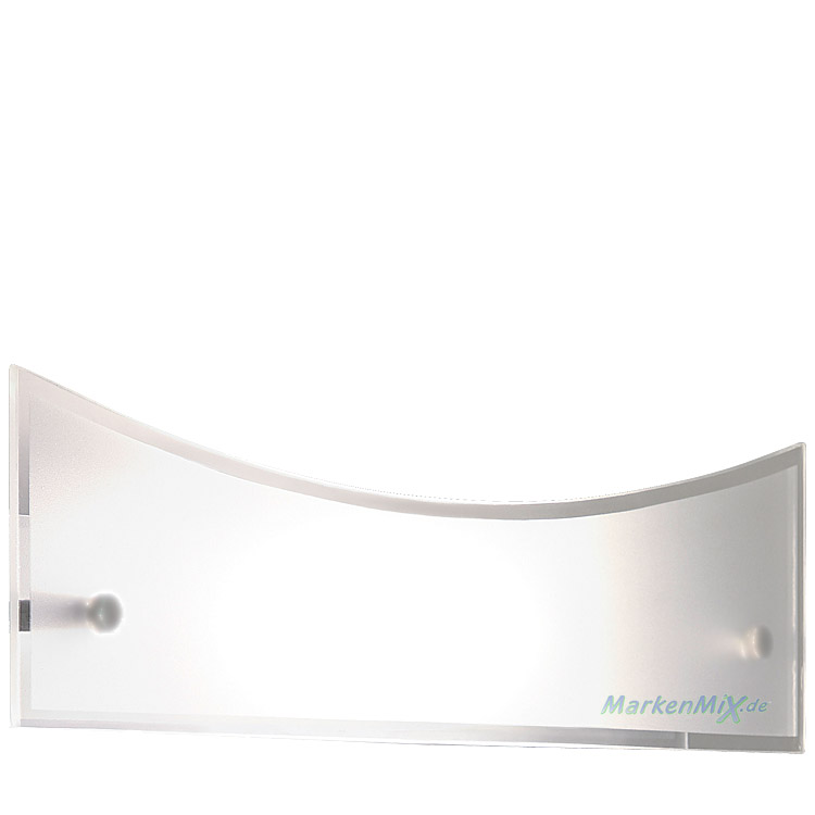 Trio Ersatzglas 92416 Glascheibe für LED Wandleuchte 222510206 Glasschirm 36x9cm satiniert mit klarem Rand Trio-Lighting Arnsberg 4017807220490, 4017807220506,