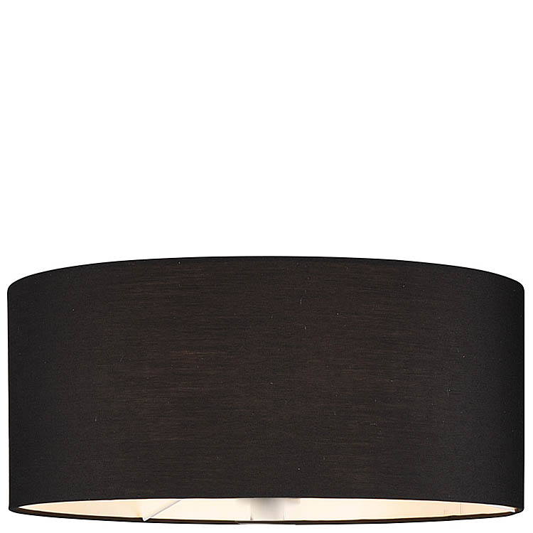 Trio Leuchten Stoffschirm S41691-07 schwarz, innen weiß Ø 40cm x H 17cm für Stehleuchte Motel 416900207 Ersatzschirm Ersatzteil Trio-Lighting Arnsberg 4017807541724