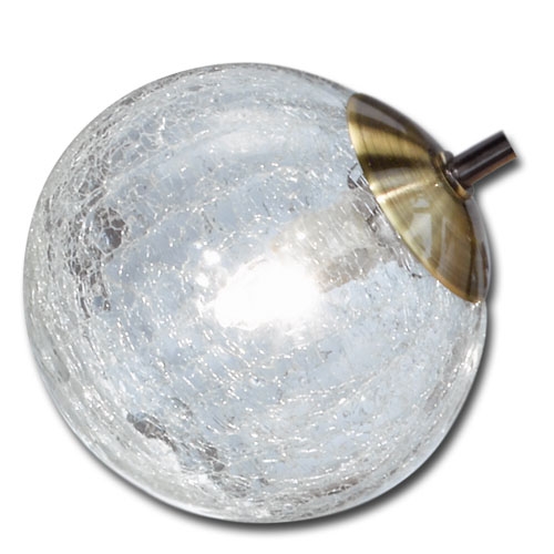 Trio Ersatzglas 92256 Krakelee Lampenglas zur Serie 613310604 613311004  613310606 613311006