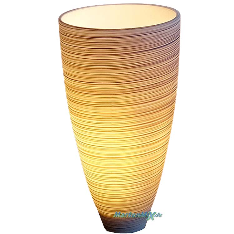 Trio Leuchten Ersatzglas für Tischleuchte 570910142 Glasschirm grau gewischt zu Leuchte 5709101-42 Glasschale aus Ausstellungsstück Trio-Lighting Arnsberg Lampenglas 4017807161199