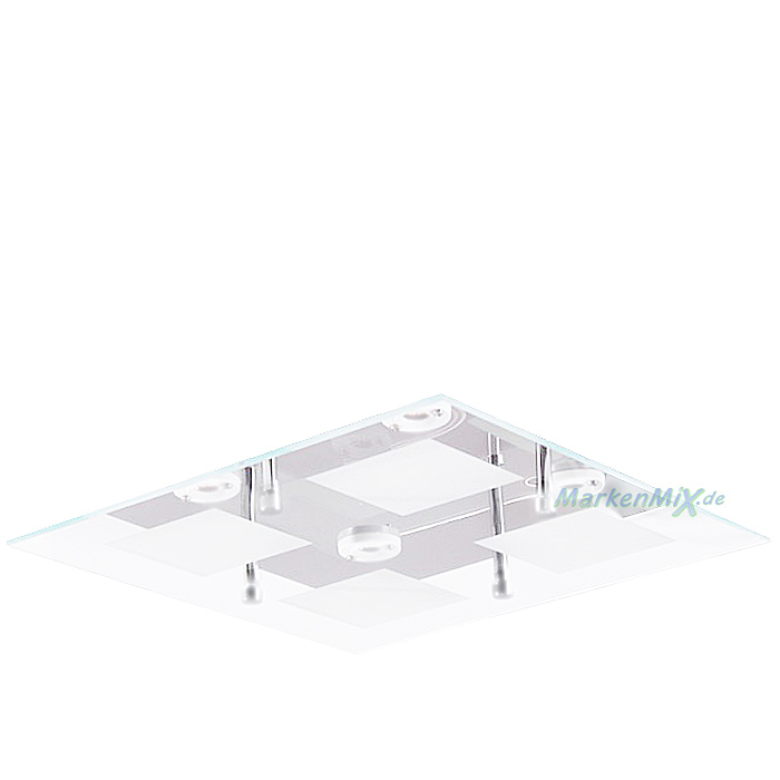 Trio Ersatzglas Lampenglas 26x26cm Glasscheibe für LED Deckenleuchte Antonio 627910406 Glasschirm 4017807273151 Glaskuppel 4017807261691 ANTONIO