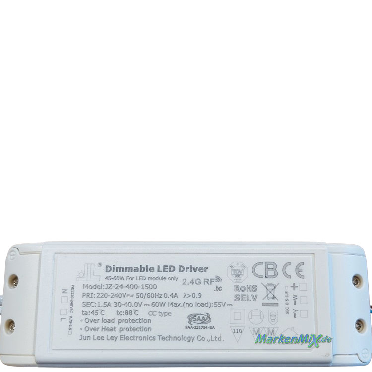 Trio Leuchten Ersatz-Treiber JLL JZ-24-400-1500 Driver für LED Serie Costa 60W zu Deckenleuchte 633510131 Netzteil Ersatzteil Trio-Lighting Arnsberg  Netzgerät 4017807653557