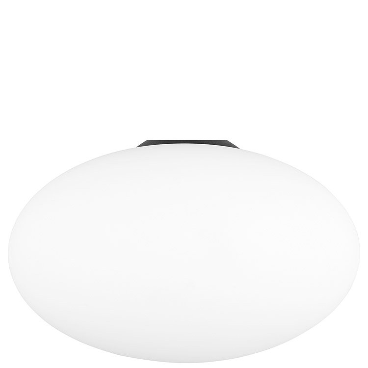 Trio Ersatzglas oval Ø 40cm Glas weiß für Leuchten-Serie Fomento Pendelleuchte 363190108 / 363190132 Stehleuchte 463100108 / 463100132 