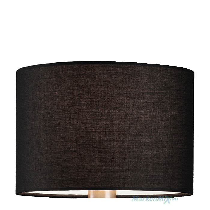 Trio Leuchten Stoffschirm 92765-02 schwarz Ø 20cm für Wandleuchte Hotel E14 Lampenschirm zu 271170202 Innenseite weiß 4017807247268 Ersatzteil für Trio-Lighting Arnsberg Ersatzschirm 4017807297027