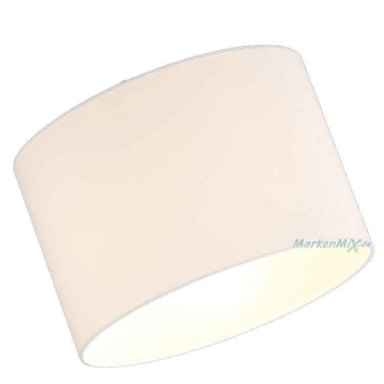 Trio Stoffschirm 92597-01 weiß Ø 30cm für Bogenleuchte Hotel Lampenschirm zu 461100101 Innenseite weiß 4017807254129  Ersatzschirm 4017807247220